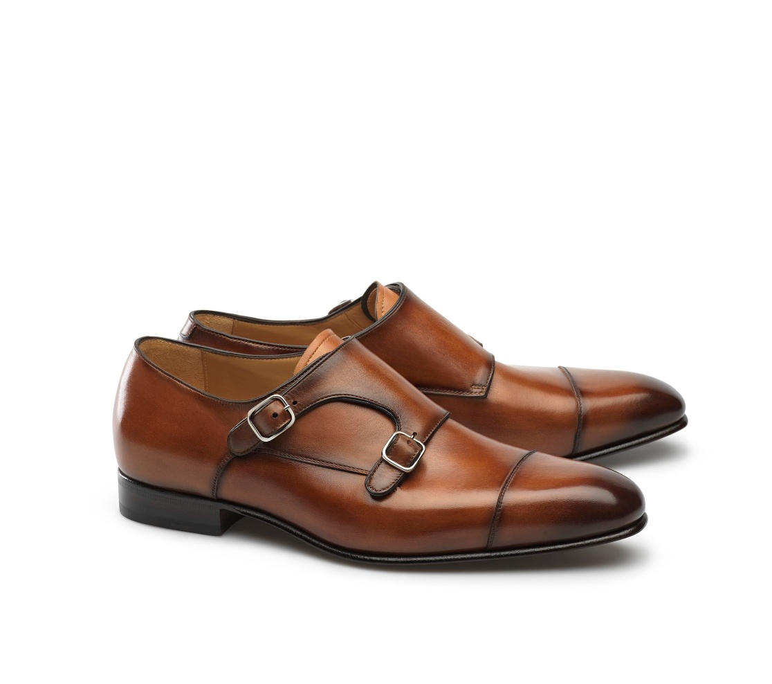 Double Buckle Shoes - Miles Anilina Douro